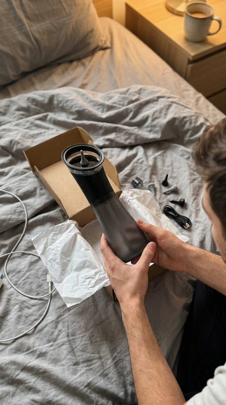 Unboxing au lit